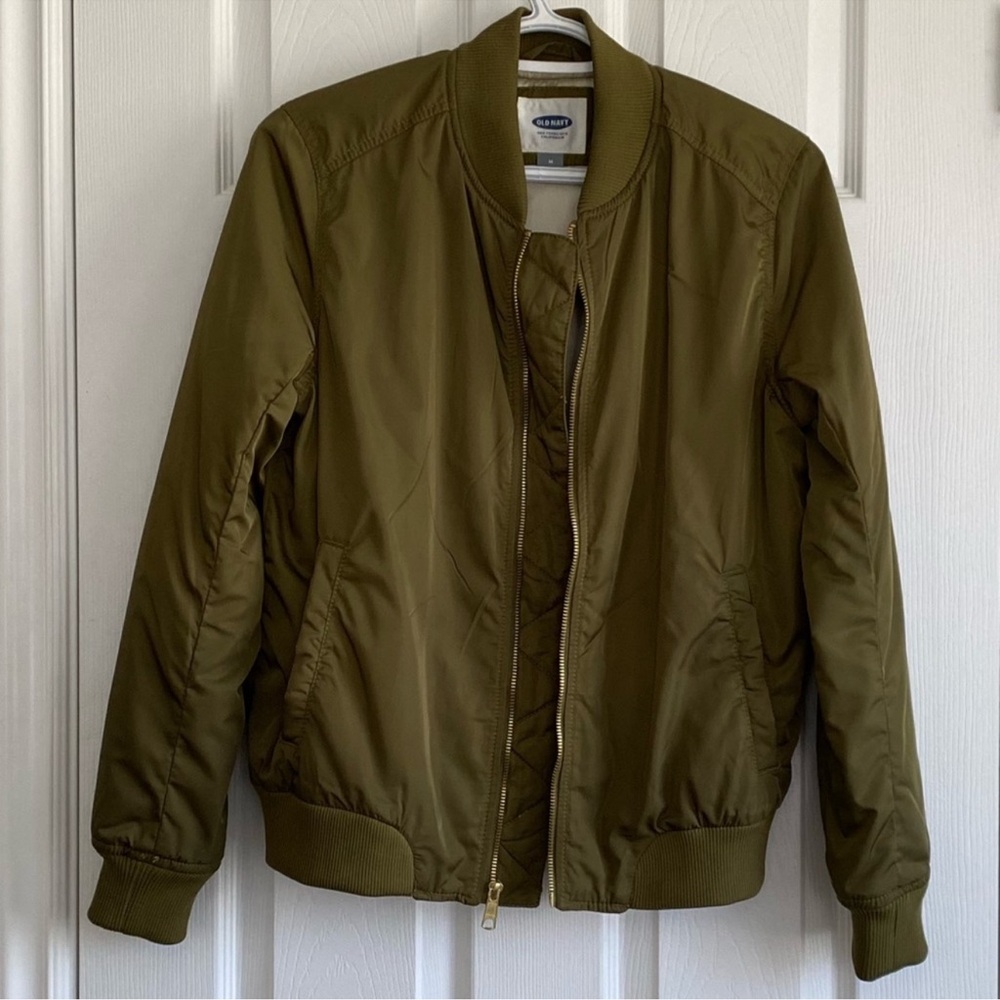 Old Navy Bomber Jacket - Olive - Medium